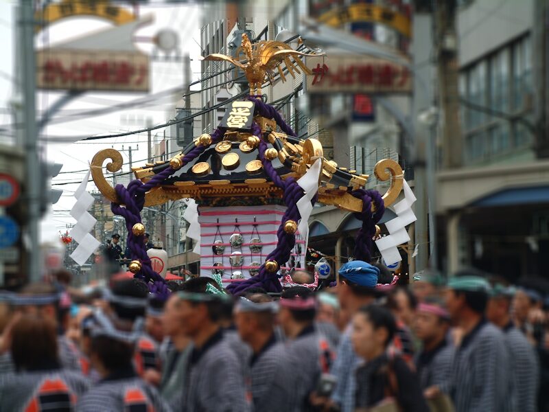 合羽橋交差点の三社一之宮