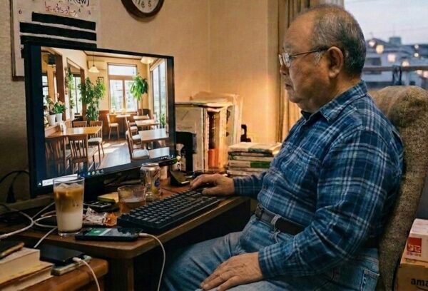 自宅でネット三昧イメージ画