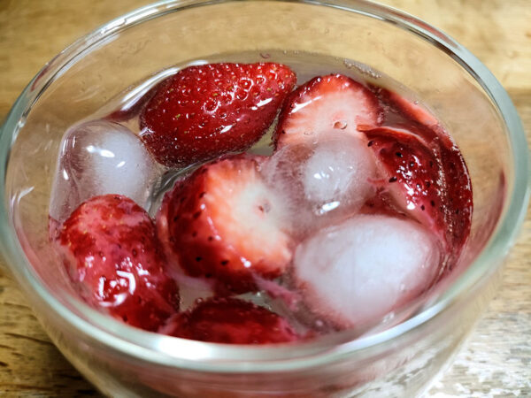 イチゴの炭酸割