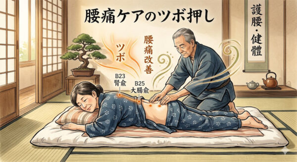 GoogleAiが描いた「痛のツボ押しをイメージしたイラスト」