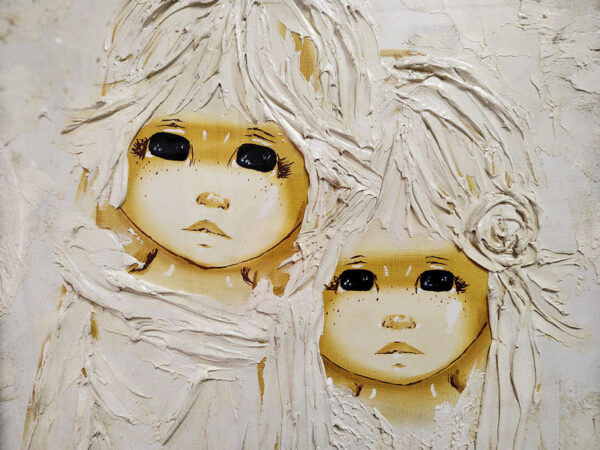 半世紀以上前にモンマルトルの丘で買った『二人の天使』