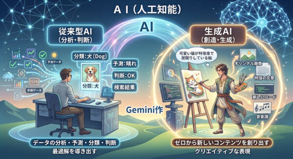 「ＡＩと生成AIってどう違うのか」のイメージ画01